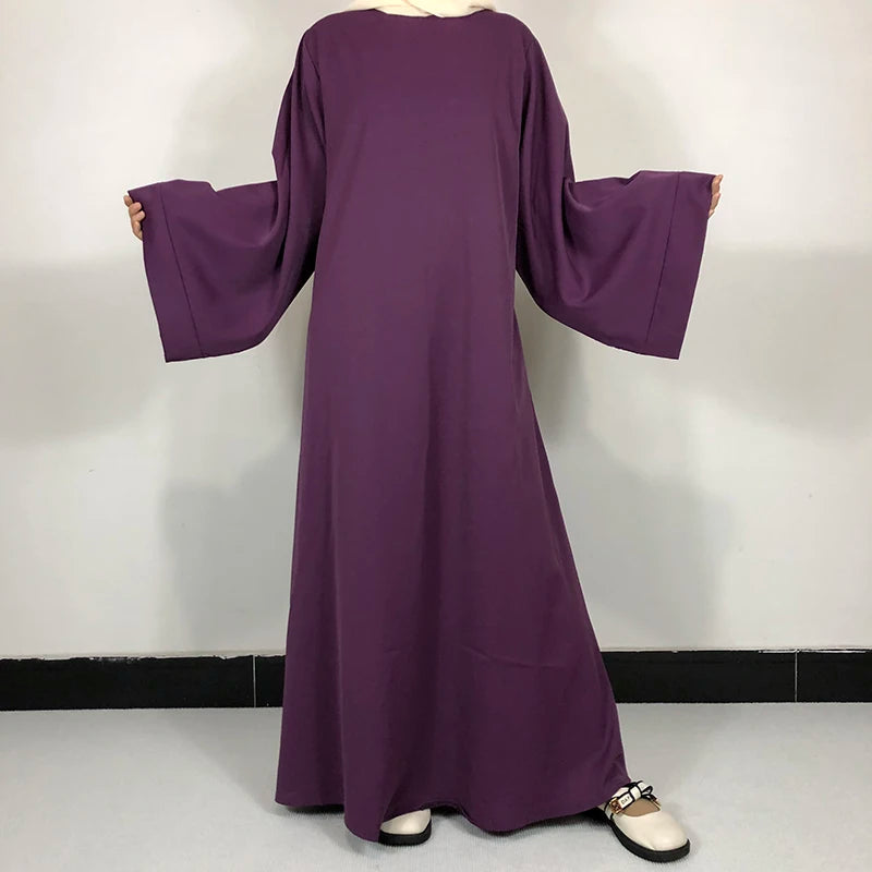 Basic Plain Abaya With Belt