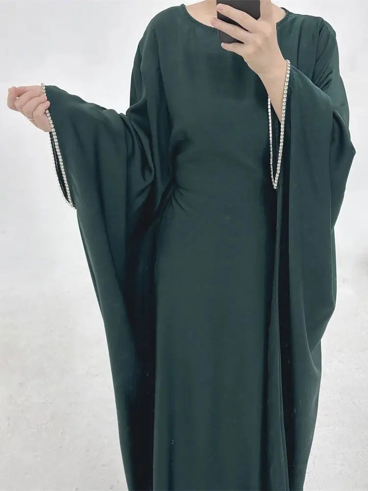 Yasmine Crystal Batwing Abaya