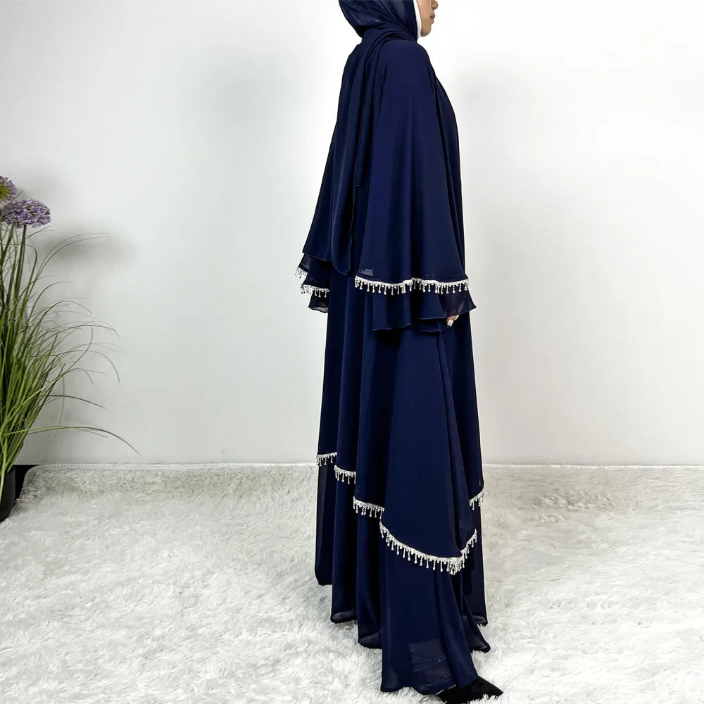 Sultana 4 piece Crystal Abaya