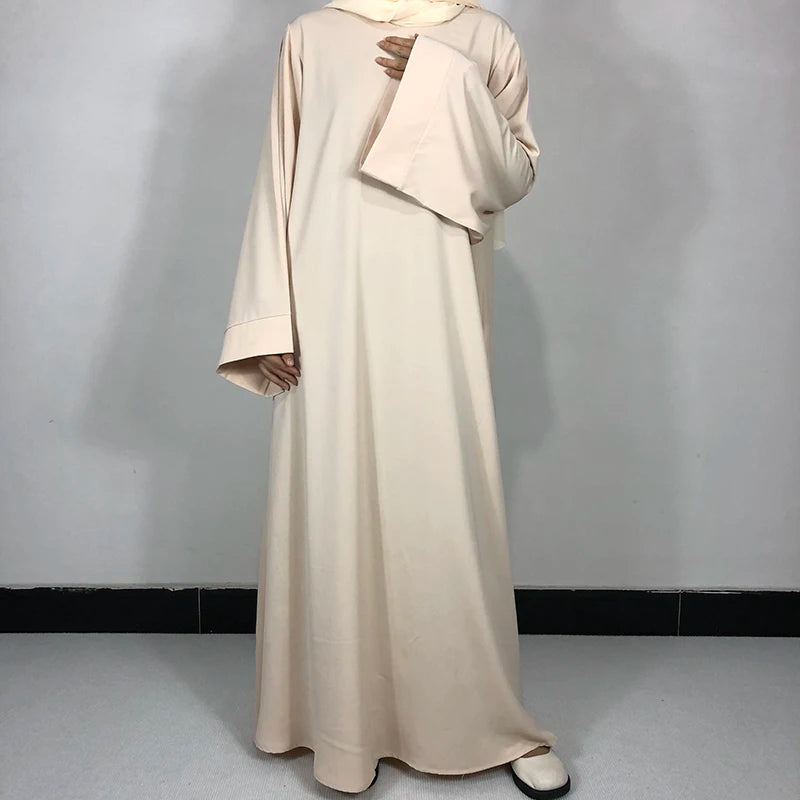 Basic Plain Abaya With Belt