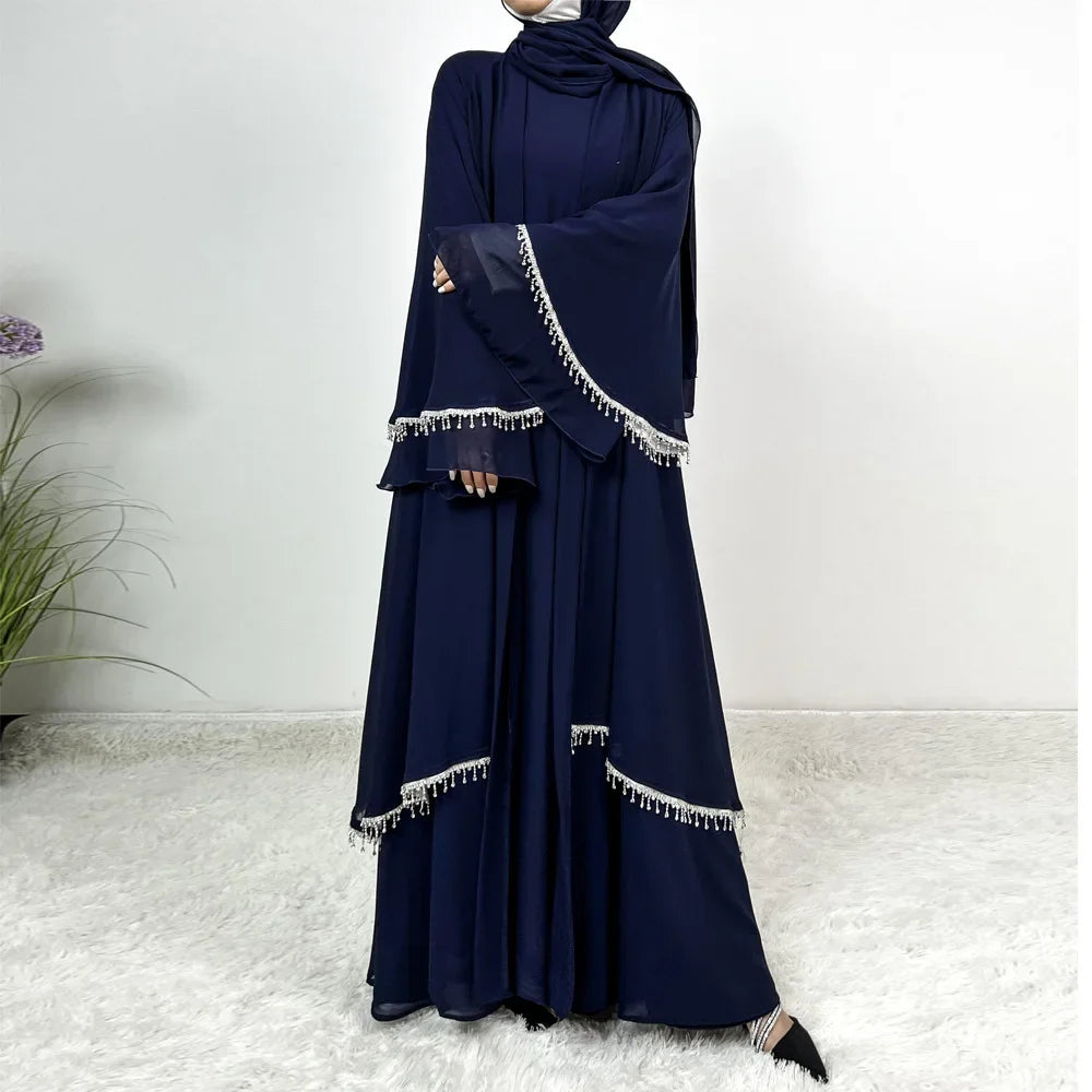 Sultana 4 piece Crystal Abaya