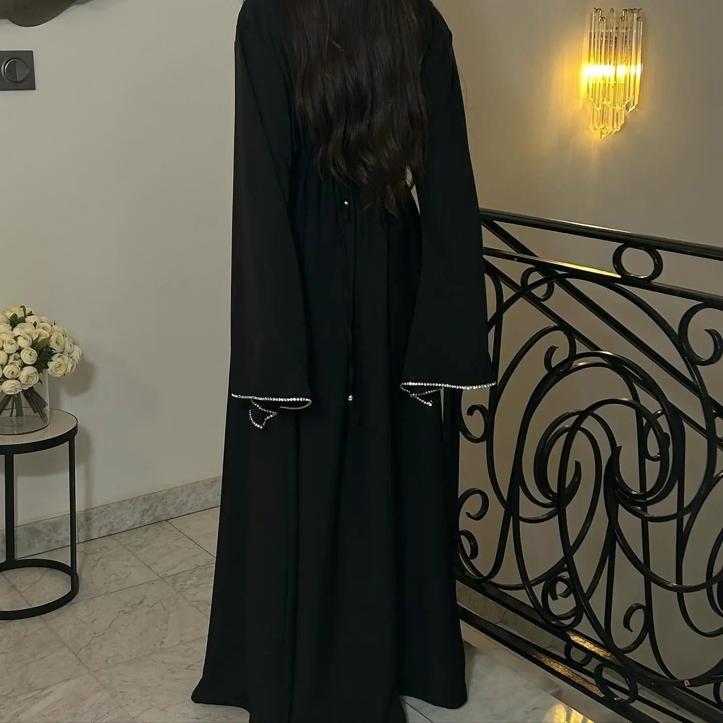 Simple Crystal Abaya