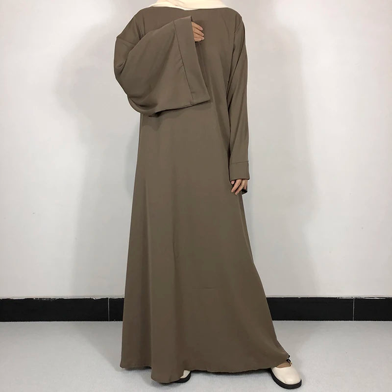 Basic Plain Abaya With Belt