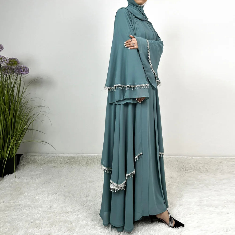 Sultana 4 piece Crystal Abaya