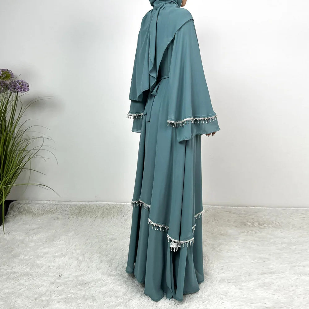 Sultana 4 piece Crystal Abaya