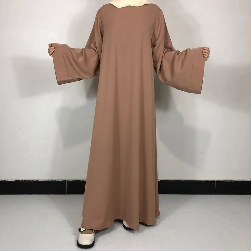 Basic Plain Abaya With Belt