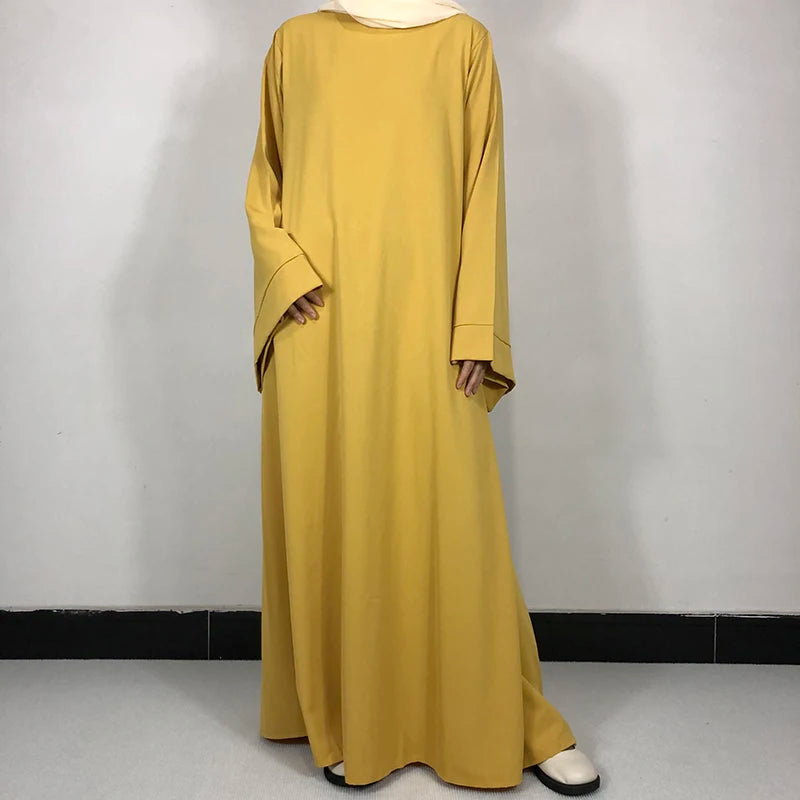 Basic Plain Abaya With Belt