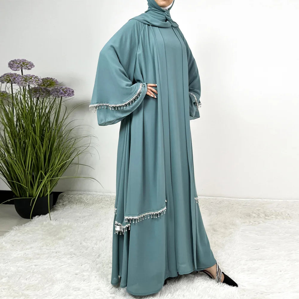 Sultana 4 piece Crystal Abaya