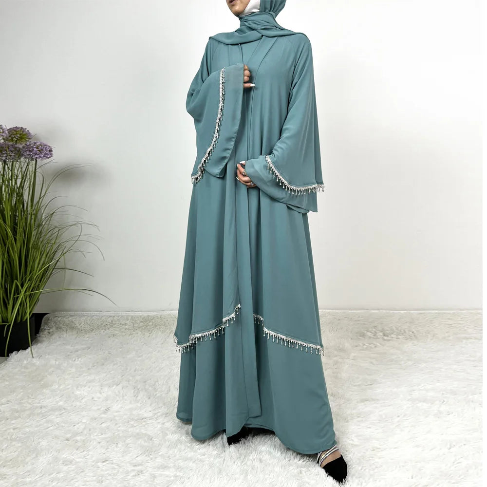 Sultana 4 piece Crystal Abaya