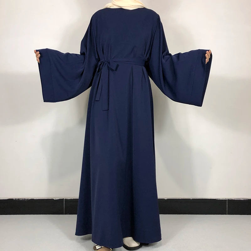 Basic Plain Abaya With Belt