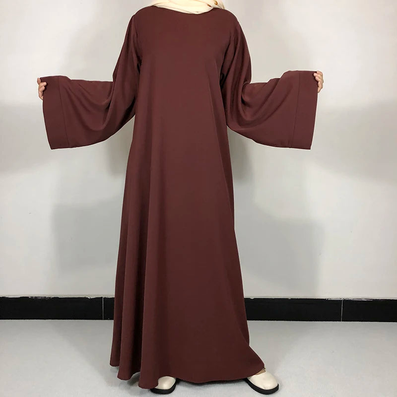 Basic Plain Abaya With Belt